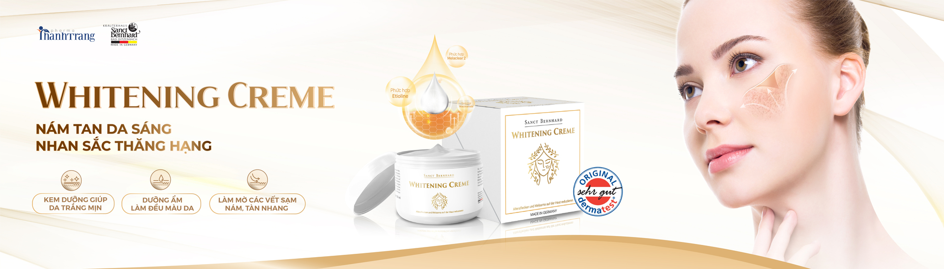 Banner kem trị nám